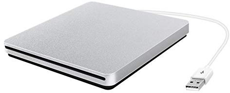 WSTERAO Lecteur de CD-DVD Externe, USB 2.0 avec graveur de DVD/CD Portable de Type C et Lecteur/Plug & Play pour Tous Les Ordinateurs Portables/Ordinateurs de Bureau; PC sous Windows