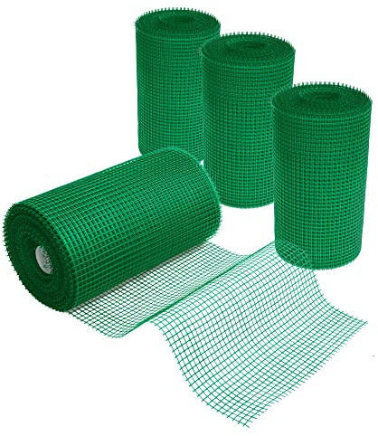 Prime Garden® Kunststoffgitter Gitter Kunststoffzaun Gartennetze Geflügelzaun Zaunnetz (Grün, 0,4m x 50m)