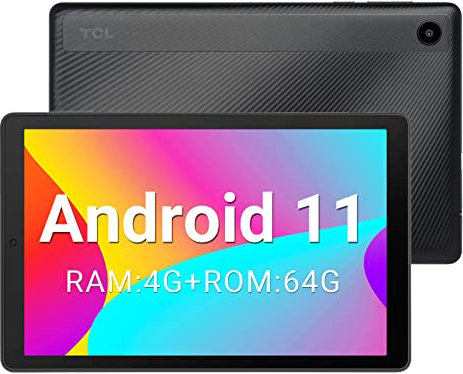 TCL TAB 8V Tablet 8 Pollici Android 11 64GB ROM (TF 512GB), 4GB RAM, 5500mAh, Basic Tablet PC, GPS/Wi-Fi, Negro