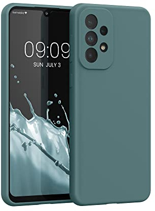 kwmobile Handyhülle für Samsung Galaxy A33 5G Hülle - Case Silikon - Kabelloses Laden - Schutzhülle Cover in Arctic Night