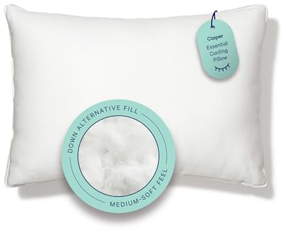 Casper Sleep Essential Cooling Pillow, King, White