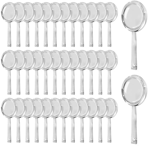 OBTANIM 40 Pack Mini Plastic Handheld Magnifying Glasses Portable Reading Magnifier for Senior and Kids, Hand Lens 5X Magnifier for Home, Indoor and Outdoor Use