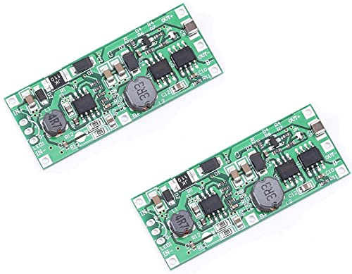 2pcs DC 5V-12V to 12V UPS Uninterruptible Power Supply 18650 Battery Protection Board