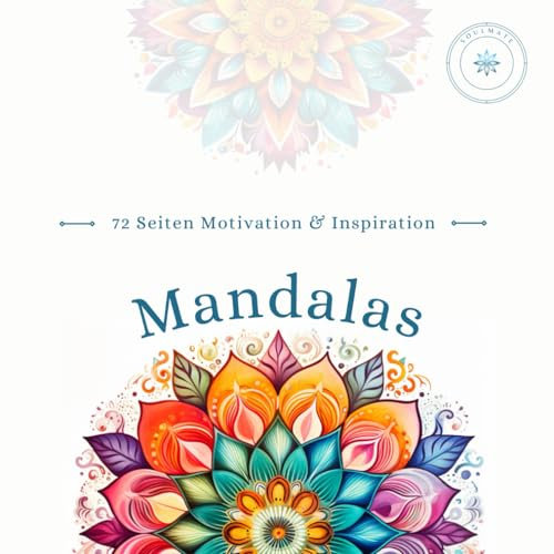 Einfache Achtsamkeit mit Mandalas: Ausmalbuch mit einfachen Mandala-Mustern und Zitaten für Klein und Groß