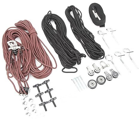 Ponte sollevatore per garage sopratesta per 7803, 45 a 145 libbre, 10 piedi, grande a rulli soffitto per barche, pick-up. Con questa scatola di carico sopra la testa puoi