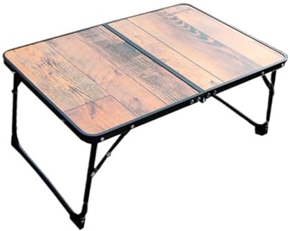 Campingtisch Klapptisch Tisch im Freien Klapptisch Tragbarer Campingtisch Multifunktionstisch Einfach für Picknick Klappbarer Campingtisch im Freien (Farbe: Schwarz, Größe: 60,9 * 40,6 * 27 cm) (A 6