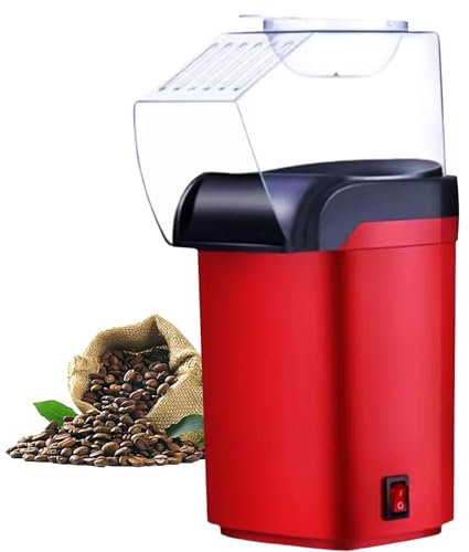 UZIAH Tostador De Café Eléctrico 1200 W Tostador De Granos De Café Eléctrico para El Hogar, Tostador De Café, Estufa, Uso Doméstico,Rojo