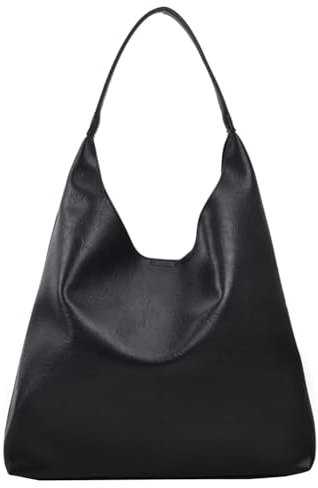 GSenhui Slouchy Tote Bag Weiche Kunstleder Handtasche Groß Hobo Tasche Shoulder Bags Vintage Schultertasche Shopper Bag Braun