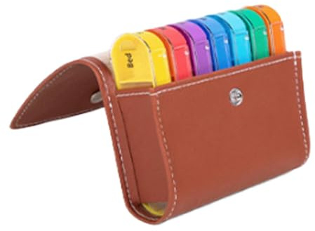Tablettenbox - Tablettenbox 7 Tage - Pillendose Mit 4 Fächer, Seniorenfreundliche Pillenbox, Medikamentendose Für Morgens Abends, Für Woche Tragbare Reise Tabletten Organizer Für Vitamin