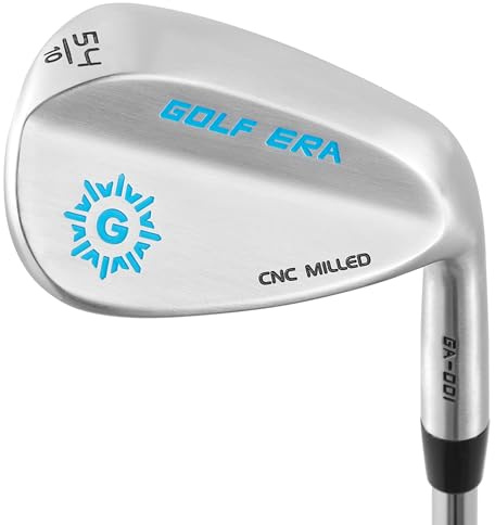 Golf Era Cuña de golf – Juego de cuñas de golf de primera calidad o individual 50/52/54/56/58/60 – Cara fresada CNC para más giro, cuña de arena para espacio de golf (plata, RH 54 grados)