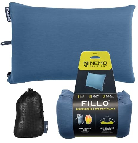 NEMO utrustning Fillo backpacking & campingkudde – blå horisont/ombre blå – en storlek