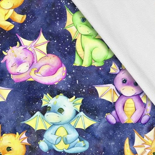 HEKO PANELS Softshell Stoff Meterware Outdoor Stoff Wasserfest Mit Fleece Stoff Zum Nähen Nähstoffe Windfest Für Jacke Wandern Sport Overall Drachen 1 Meter 145 x 100 cm