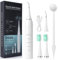 Kit de limpieza de dientes y cepillo eléctrico – Eliminador de sarro con 2 cabezales de cepillos eléctricos + 1 cabezal eliminador de sarro – Higiene dental para casa – Recargable y portátil