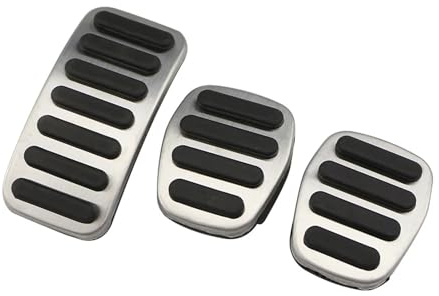 Auto Pedal Pad Kit Für Volvo Für V60 V40 S40 C40 2011~2019 Edelstahl Auto Fuß Pedale Gas Zubehör Kraftstoff Bremse Nicht-Slip Pedal Automotive Teile Fußpedal Bremspedal(3 pcs)