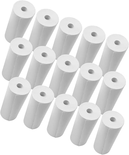 Thermalpapierrollen 80x30mm glattem weißen Quittungspapierrollen für Supermarktpos Quittungsdrucker 6 Rollen reines Holzzellstoff (6 Rollen)