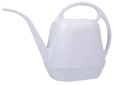 Folpus Gießkanne 2 Liter für Haus & Garten, Blumengießkanne aus hochwertigem Kunststoff, Gartengießkanne mit langem Auslauf, Handliche Gießkanne Ideal zum Gießen von Pflanzen, Blumen & Bäumen, Weiß