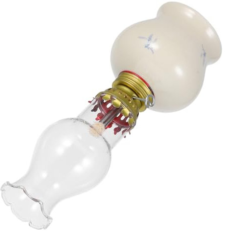 POPETPOP Lampe à Pétrole Vintage Lampe à Huile Intérieure Lanterne Décorative Éclairage De Secours Ambiance Réglable