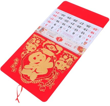 NUOBESTY Traditioneller Chinesischer Tierkreiskalender: 2026, Jahr Des Pferdes, Jährlicher Wandkalenderplaner, Feng-shui- Für Dekorationen Zum Neujahrsfest Im Frühling