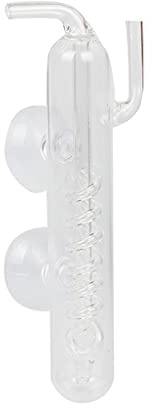 YIZITU CO2 Diffusor Aquarium für Blasenzähler Spiralform Glas Zerstäuber Regler für Pflanzen mit Saugnapf
