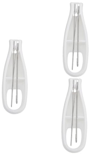 PACKOVE 3 Stück Knopf Assistenzgerät für Senioren Knopf Hilfe mit Griff für Einfache Zuknöpfen von Kleidungsstücken Geeignet für Kleine Mittlere und Große Knöpfe Einfädelwerkzeug zur