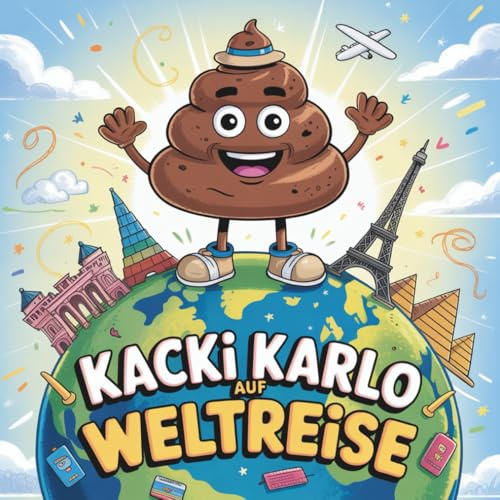 Kacki Karlo auf Weltreise - Ein lustiges Malbuch: Witziges Ausmalbuch für Kinder und Erwachsene mit Humor – Kreativer Klo-Spaß rund um die Weltreise für Jungen, Mädchen & Junggebliebene