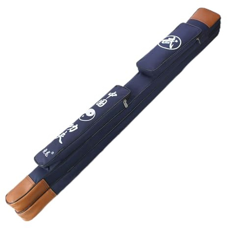 Kinesiskt kung fu svärd Kampsportssvärdsväska Flerfärgad Flera Lager(Blue,Double layer)