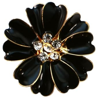 weiting Couvercles De Boutons Pour Les Femmes,Décor Floral en Strass avec Clip | Couvercles de Boutons pour Jeans,pour la des Robes, des Jeans, Chemisiers en Tissu, Vêtements et Chemises