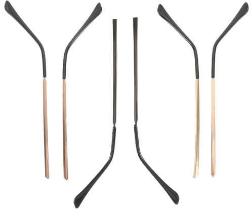 KITCHENKARATLY 3 par universella glasögonbytesskammar - metallbågar och ben för glasögonbågar - tillbehör till glasögonreparation