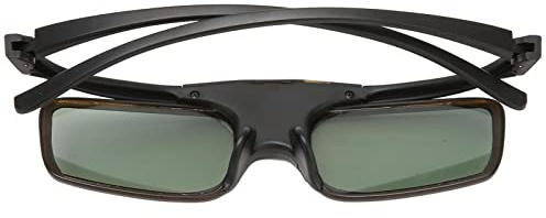 aqxreight 3D-Brille 96-144 Hz Hohe Lichtdurchlässigkeit Wiederaufladbar DLP LINK 3D Active Shutter-Brille für -Projektoren WX60 DLP LINK of Life of Glasses3D Active Shutter GlassesDLP (WX60)