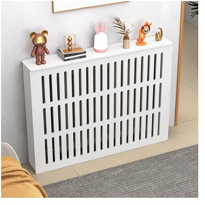 Ventilerade kylarskydd – värmeskåp med förvaringshylla, enkel montering för hem, vardagsrum, hall och sovrum (100 cm x 80 cm x 15 cm) – snygg och säker design