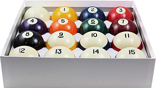 Aramith 2-1/4 Regulation Size Crown Standard Billiard/Pool Balls, Complete 16 Ball Set