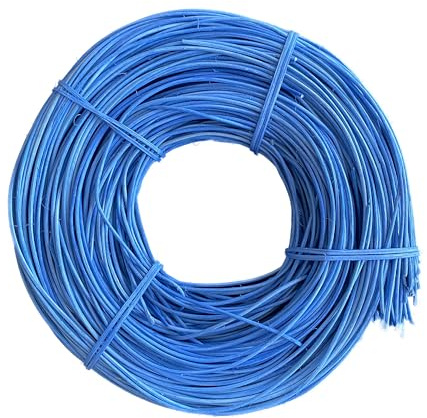 Schardt Peddigrohr 500g gelb orange rot blau grün in 2,25 und 3 mm wählbar Korb Peddig (blau, 2.25 mm) Flechtmaterial Flechtrohr körbe flechten