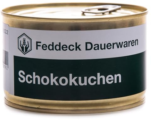 Dosenkuchen Schokoladenkuchen, in der Dose gebacken, 170 g