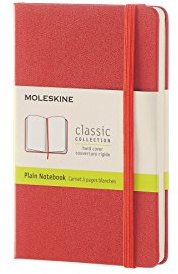 Moleskine Taccuino Colorato Pagine Bianche Tascabile Koralle