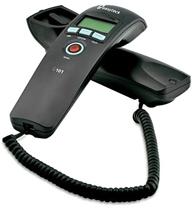 Easyteck G101 - Telefono Base Gondola con Display, Nero