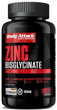 Body Attack Zinc Pro, 1er Pack (1 x 90 Kapseln)