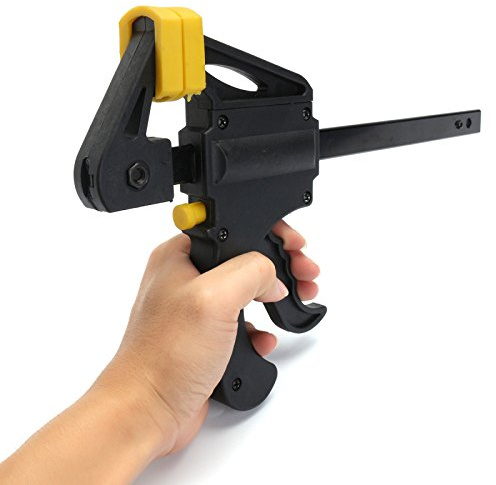 C-FUNN 2 Pcs Quick Grip Mini Bar Clamp Wood Working Clamp 150mm 6 Inch