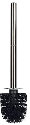 Spirella Edelstahl WC-Bürste Schwarz - Ersatz Toilettenbürste - Klobürste - Bürste - Ersatztoilettenbürste - Ersatzbürste für die Serien Bowl, Freestyler, Chromotopia, Cube, Visby