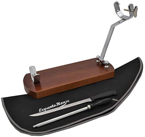 FERRETERIA LEPANTO JAMONERO Plegable Basic + Cuchillo + CHAIRA + Cubre JAMÓN Negro - LepantoHouse