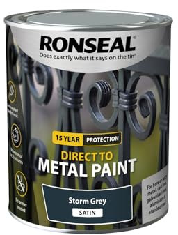 RONSEAL Direct to Metal Paint Storm Grey Satin 750ml