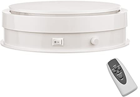 Andoer 8 pollici Piatto Girevole Elettrico Espositore Girevole a 360° Base Girevole Elettrica Piatto Girevole per Fotografia per Gioielli Fotografia Orologi Tazze Presentazioni di Orologi