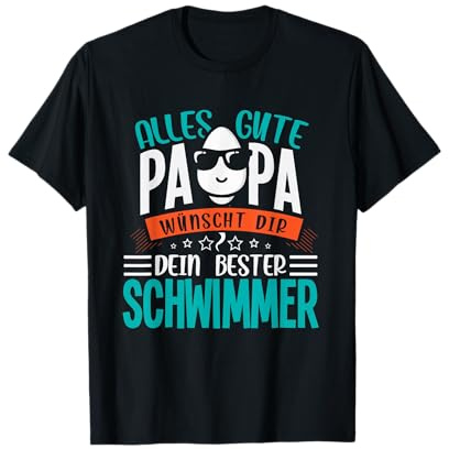 Alles gute Papa dein bester Schwimmer Vater Papa Vatertag T-Shirt