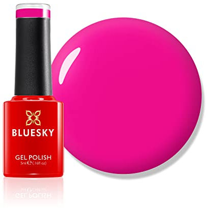 Bluesky Fuchsia Fumble, Neon 36, Smalto Gel Mini, Rosa Magenta, Lunga Durata, Resistente alle Scheggiature, 5 ml, Richiede Asciugatura Sotto Lampada UV o LED