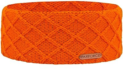 Parforce Stirnband Gitterstrick Signalorange Einheitsgröße