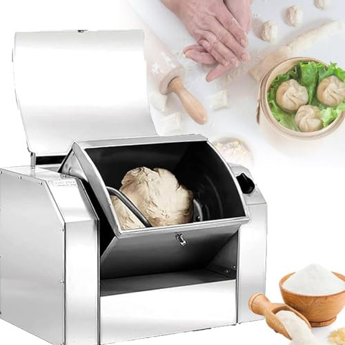 Batidora De Harina Profesional De 7 Kg De Capacidad Para Pasta, MáQuina Amasadora De Acero Inoxidable, Batidora De Alimentos Comercial VersáTil, Utilizada En PanaderíAs, Restaurantes, PizzeríAs