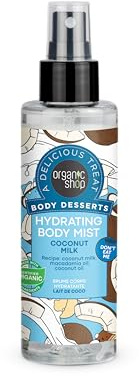 ORGANIC SHOP BODY POSERTS COCONUT MILK SPRAY CORPORAL HIDRATANTE 200 ML VAPORIZADOR