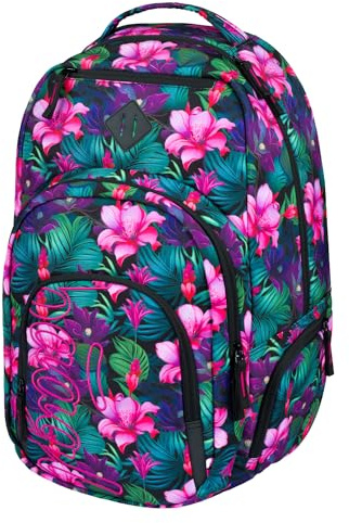 Baagl Rucksack Laptopfach Großer Schule Damen Teenager 35 l - Paradise | Ein ergonomischer Backpack und Daypack mit Kühlfach für Studenten eignet sich für die Universität oder Freizeitaktivitäten.