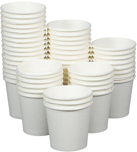 100 Vasos Desechables De Papel - 1oz (30ml) - Vasos para Café, Jugo, Bebidas En Fiestas, Bodas Y Eventos