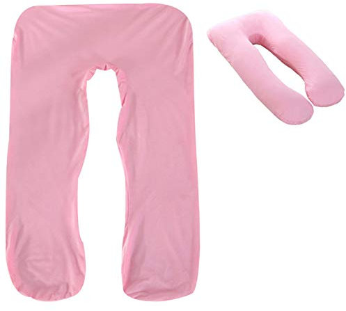 U Shape Pregnancy Pillow Cover, Full Maternity Pillow, Replacement Cover, Body Pillow, Removable and Washable Cover, Abdominal Support, Side Sleeping Pillow