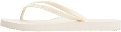 Tommy Hilfiger Donna Flip Flops Beach Sandal Infradito, Avorio (Ivory Petal), 39